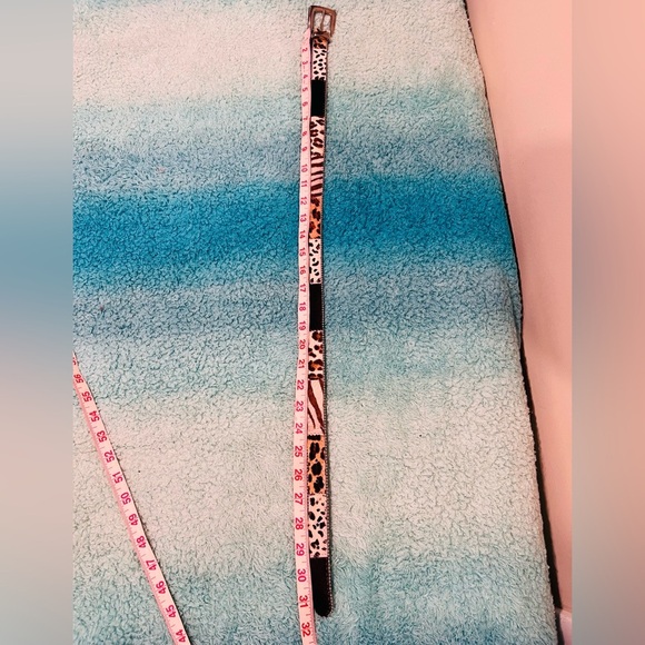 MIXED ANIMAL PRINT VINTAGE BELT - Picture 4 of 4